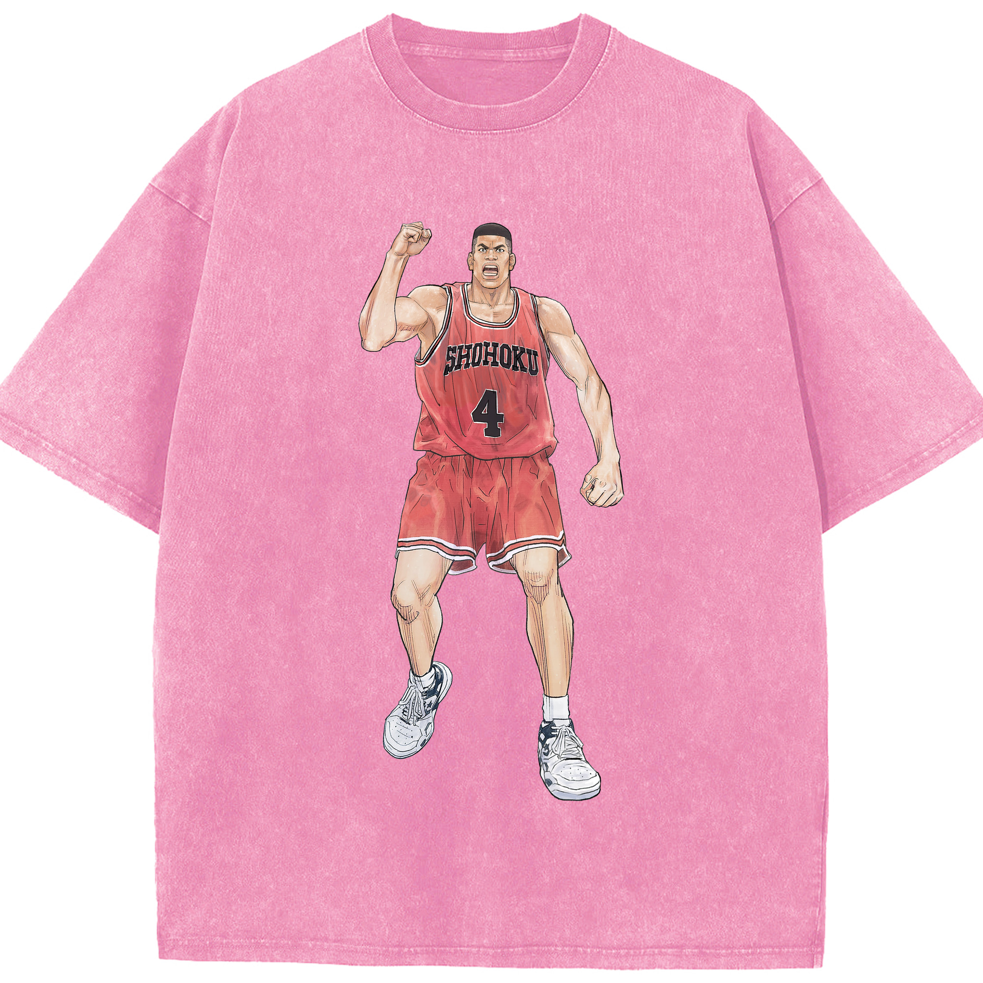 （画像用） SLAM DUNK／スラムダンク 綿100% ヴィンテージ風 半袖Tシャツ（フロントプリント）